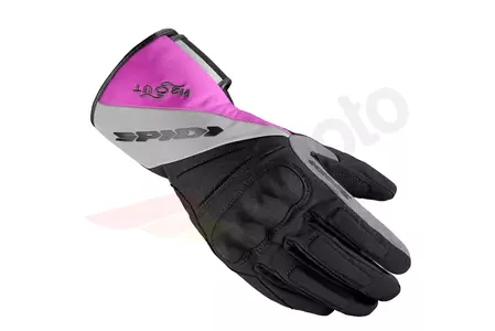 Spidi TX-T Lady rukavice na motorku černo-šedo-růžové L - B107545L