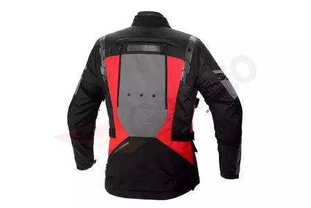 Casaco Spidi 4Season Evo preto-cinza-vermelho em tecido para motociclismo S-2