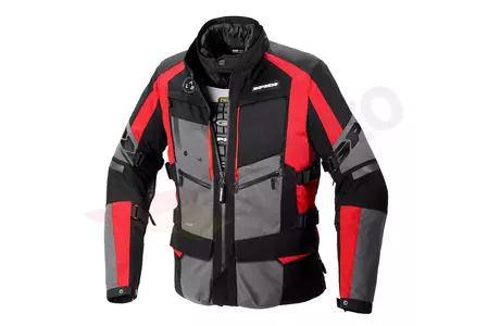 Spidi 4Season Evo črno-sivo-rdeča tekstilna motoristična jakna S-3