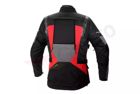 Spidi 4Season Evo jachetă de motocicletă din material textil negru-gri-roșu M-4