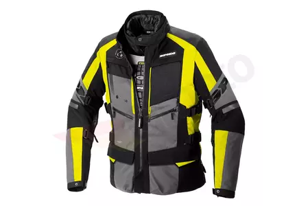 Spidi 4Season Evo textile motorbike jacket black-grey-fluo 4XL-3