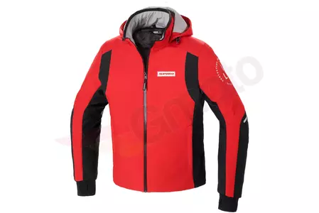 Spidi Hoodie Armour H2Out textiel motorjack rood M-1