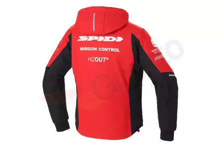 Spidi Hoodie Armour H2Out jachetă de motocicletă din material textil roșu M-2