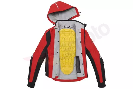 Spidi Hoodie Armour H2Out tekstiili moottoripyörä takki punainen M-4