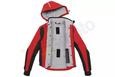 Spidi Hoodie Armour H2Out tekstiili moottoripyörä takki punainen M-5