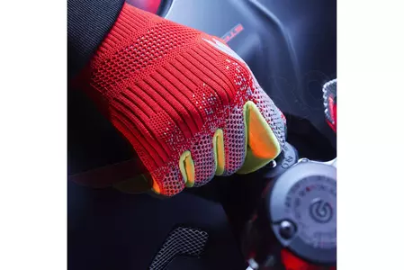 Spidi X-Knit sarkani-fluo motocikla cimdi M-4