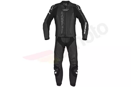 Spidi Laser Touring traje de moto de dos piezas de cuero negro y blanco 54 - Y15501154