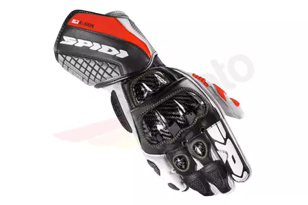 Spidi Carbo Kangaro γάντια μοτοσικλέτας μαύρο, λευκό και κόκκινο L - A216021L