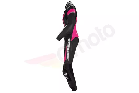 Spidi Laser Touring Lady costum de motocicletă din două piese din piele negru/roz 38-3