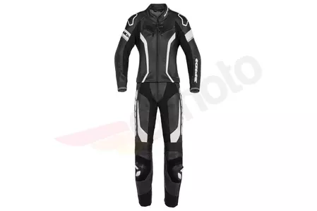 Spidi Laser Touring Дамски кожен костюм от две части за мотоциклет в черно и бяло 40-1