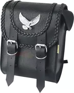 Čierna kožená taška Magic 20,5x25,5 cm Willie & Max Luggage - 58411-00