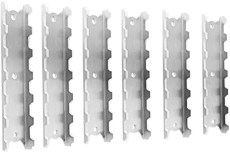 Regletas de montaje 6 piezas aluminio l/p plata Rox Speed FX - GS-005