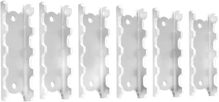 Regletas de montaje 6 piezas aluminio l/p plata Rox Speed FX-2