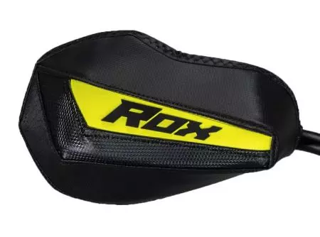 Protectores de mão Flex Tec Rox Speed FX pretos e amarelos - FT-HG-Y