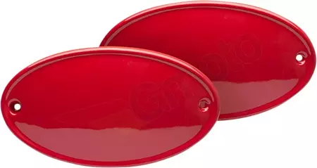 Placas de matrícula laterales Royal Enfield C-Racer rojas-2