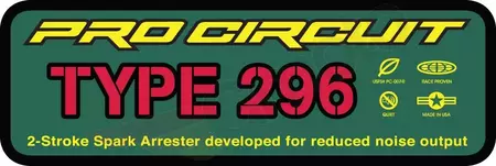 Adesivo con logo Pro Circuit 296 - DCTYPE296