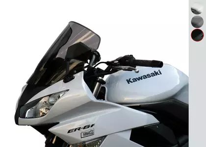 Para-brisas para motociclos MRA Kawasaki ER-6F 09-11 tipo R preto-2