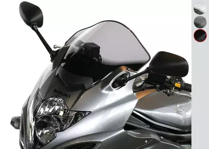 MRA vindruta för motorcykel Suzuki GSF 650S 09-15 typ O svart - 4025066121427