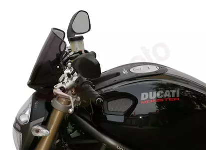 Pare-brise moto MRA Ducati Monster 696 796 1100 type T noir-3