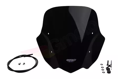 MRA motorkerékpár szélvédő Honda CB 500X 13-15 típus O fekete - 4025066139613