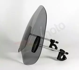 Univerzalno vetrobransko steklo za motorna kolesa brez oklepov MRA tip RO črno-3