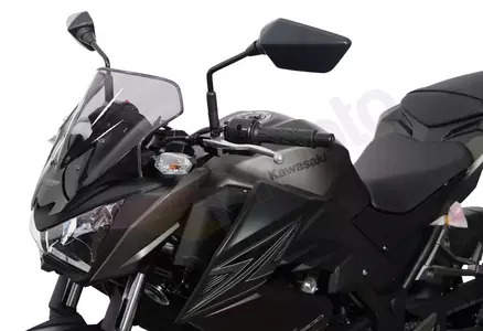 MRA motociklo priekinis stiklas Kawasaki Z250 13-16 Z300 15-16 type R tamsintas-2