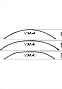 Deflector universal para moto MRA 33x22 tipo VSA transparente-4