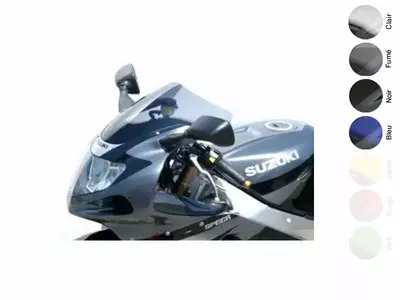 Motorcykel vindruta MRA Suzuki GSX-R 600 750 1000 00-03 typ O svart - 4025066271597