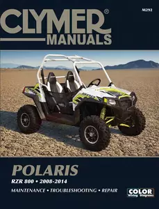 Huoltokirja Clymer ATV Polaris RZR 800 Polaris RZR 800 - M292