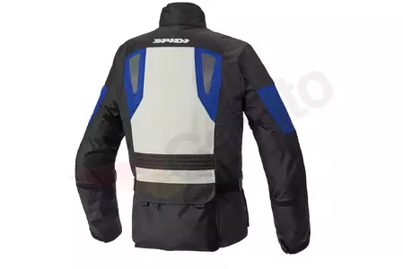 Spidi Voyager Evo H2Out giacca da moto in tessuto nero grigio blu XL-2