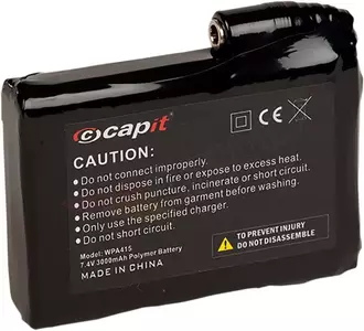 Zapasowa bateria 3 Ah Capit WarmMe czarna - WPA415
