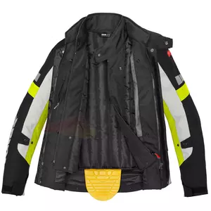 Tekstilna motoristička jakna Spidi Outlander, crno-pepeljasto-fluo L-4
