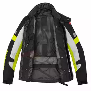 Spidi Outlander giacca da moto in tessuto nero-ash-fluo L-5