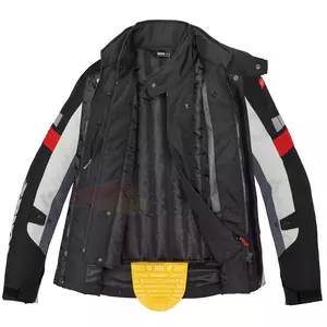 Veste moto textile Spidi Outlander noir, gris et rouge M-4