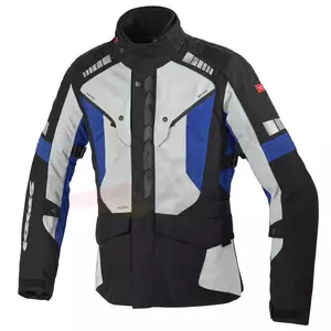 Spidi Outlander tekstiilinen moottoripyöräilijän takki musta, harmaa ja sininen L-1