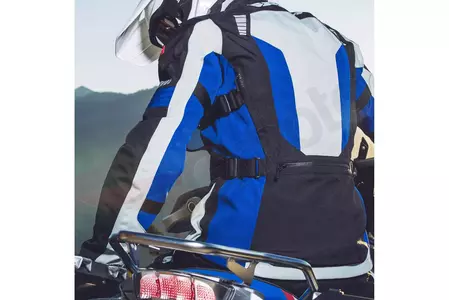 Kurtka motocyklowa tekstylna Spidi Outlander czarno-popielato-niebieska M-6