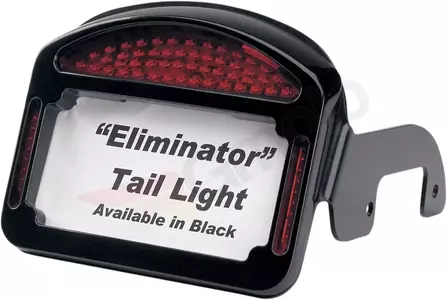 Moldura da matrícula Eliminator LED preta Cycle Visions - CV-4800B 