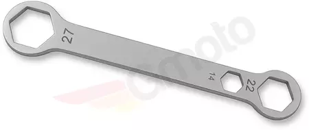 Cruztools chrómový kombinovaný kľúč na nápravy 14x22x27 mm - AW142227 