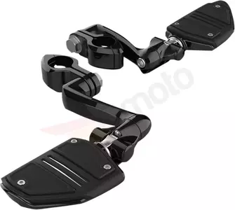 Μίνι υποπόδια με διπλή ράγα Ciro μαύρο - 60525