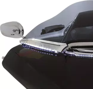 Pare-brise Horizon Ciro chromé avec éclairage LED-2