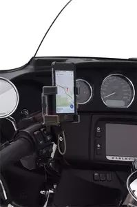 Uchwyt na smartfon/GPS z ładowarką Ciro czarny-3