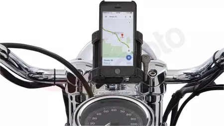 Držiak na smartfón/GPS s nabíjačkou Ciro čierny-2