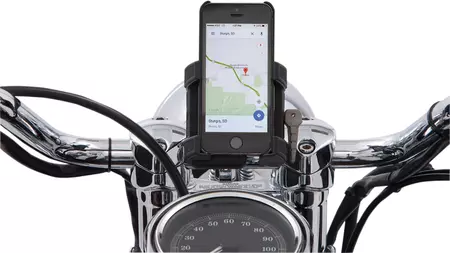 Držák na smartphone/GPS s nabíječkou Ciro černý-2