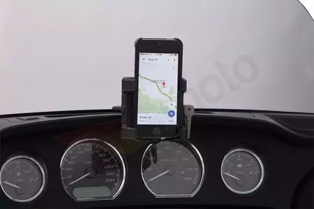 Uchwyt na smartfon/GPS z ładowarką Ciro czarny-2
