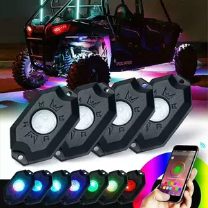 Kit d'éclairage de rochers LED RGB et Bluetooth Brite-Lites lumière multicolore-2