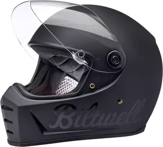 "Biltwell Lane Splitter" integruotas motociklininko šalmas matinės juodos spalvos S-6