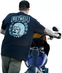 Biltwell Crewneck rövid ujjú póló Fekete S-2