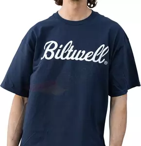 Biltwell Script T-shirt albastru XXL-5