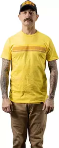 Biltwell Streifen gelbes T-shirt L-3