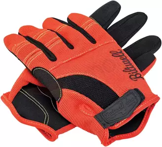 Biltwell Moto Kratke rokavice za motorno kolo črne in oranžne XXL-1